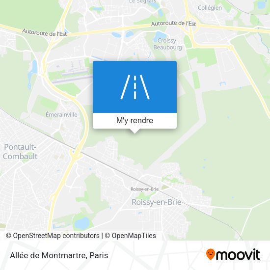 Allée de Montmartre plan