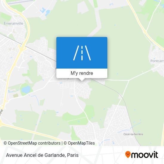 Avenue Ancel de Garlande plan