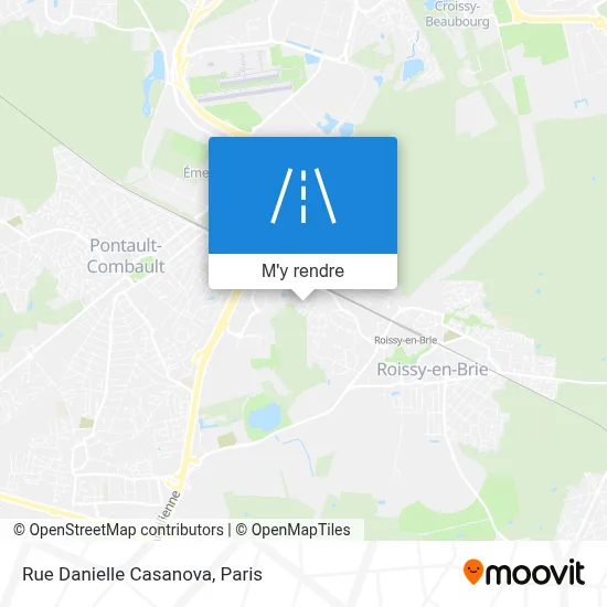 Rue Danielle Casanova plan
