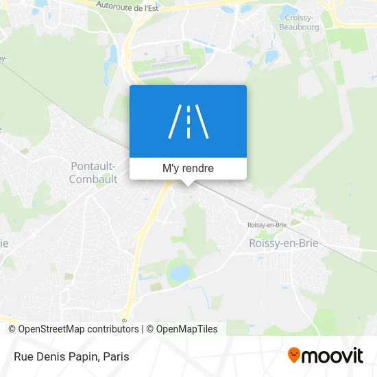 Rue Denis Papin plan