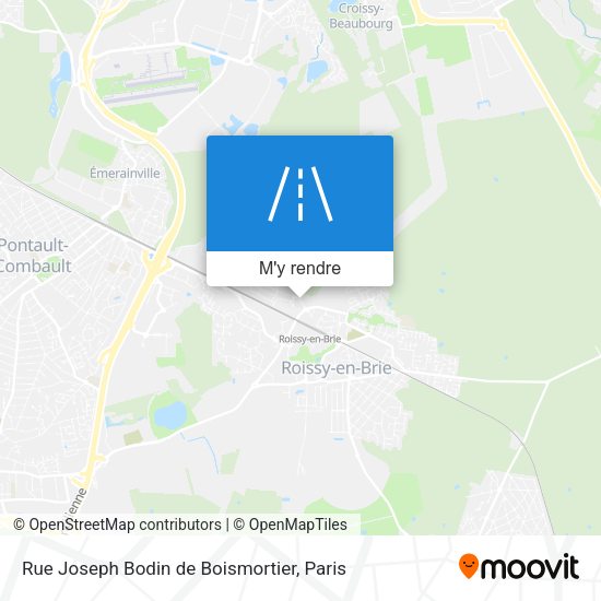 Rue Joseph Bodin de Boismortier plan