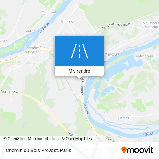 Chemin du Bois Prévost plan