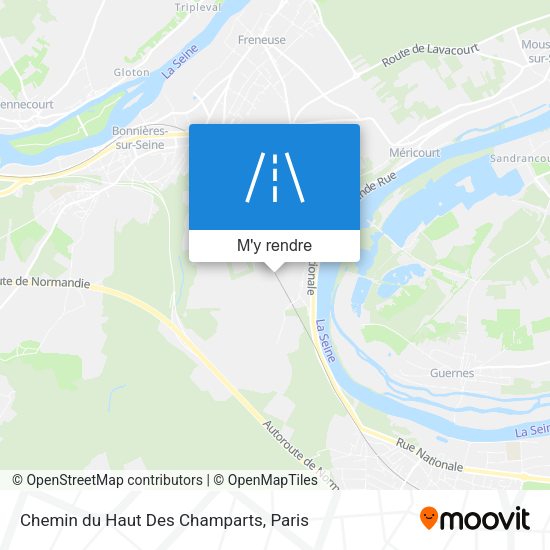 Chemin du Haut Des Champarts plan