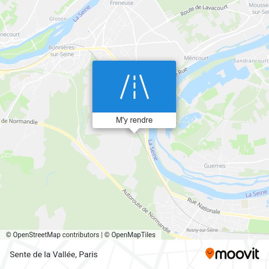 Sente de la Vallée plan