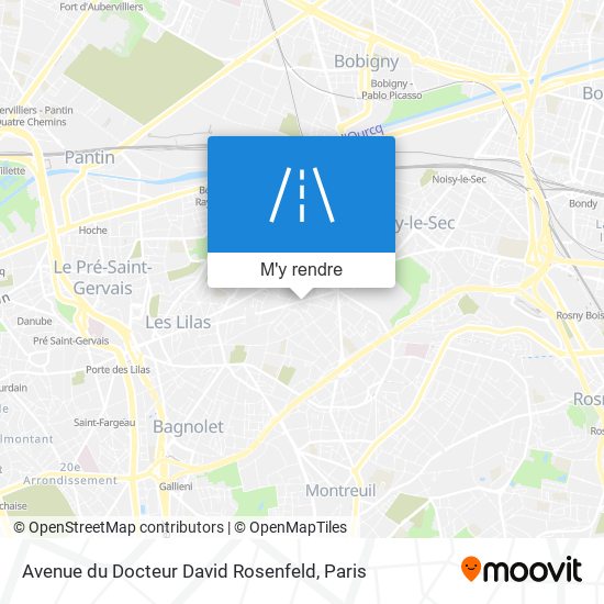 Avenue du Docteur David Rosenfeld plan