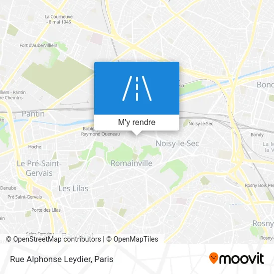 Rue Alphonse Leydier plan