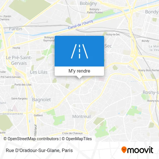 Rue D'Oradour-Sur-Glane plan