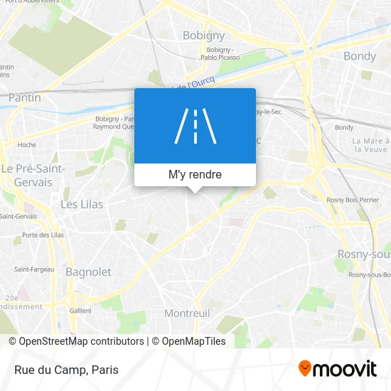 Rue du Camp plan