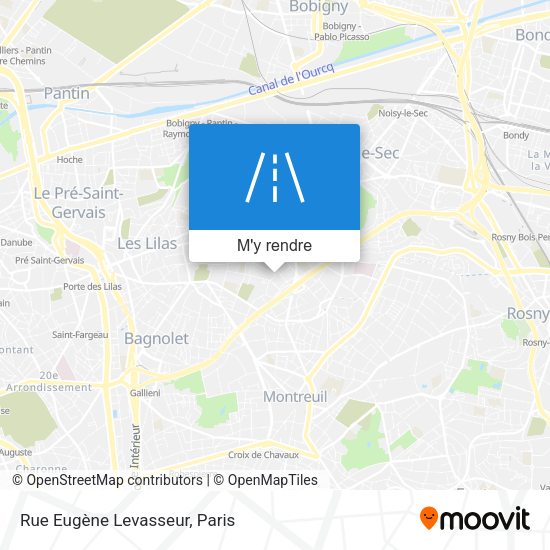 Rue Eugène Levasseur plan