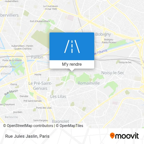 Rue Jules Jaslin plan