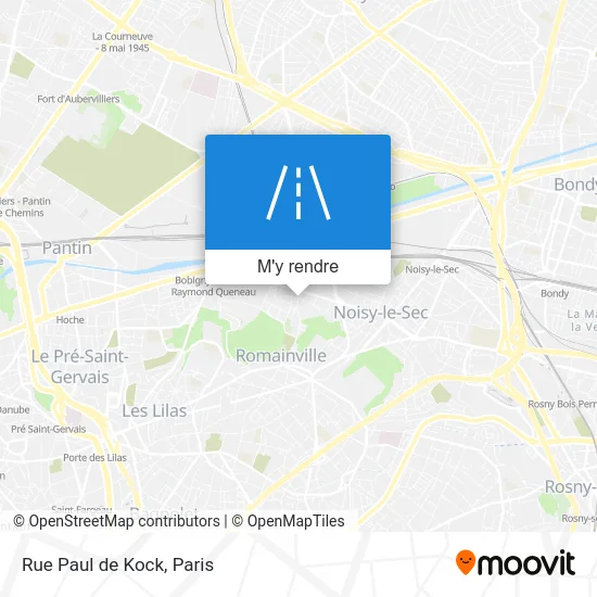 Rue Paul de Kock plan