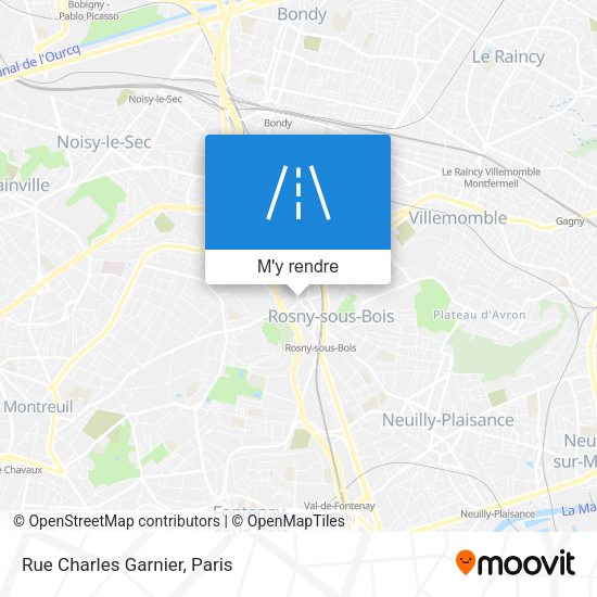 Rue Charles Garnier plan