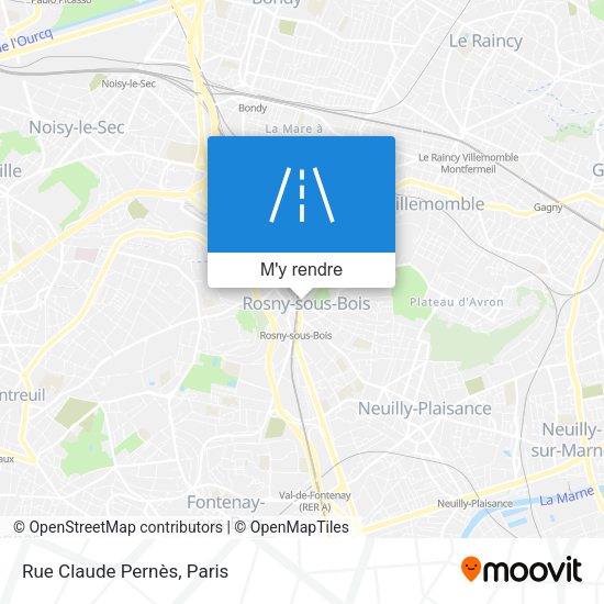 Rue Claude Pernès plan