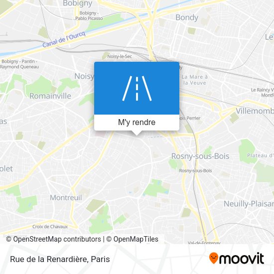 Rue de la Renardière plan