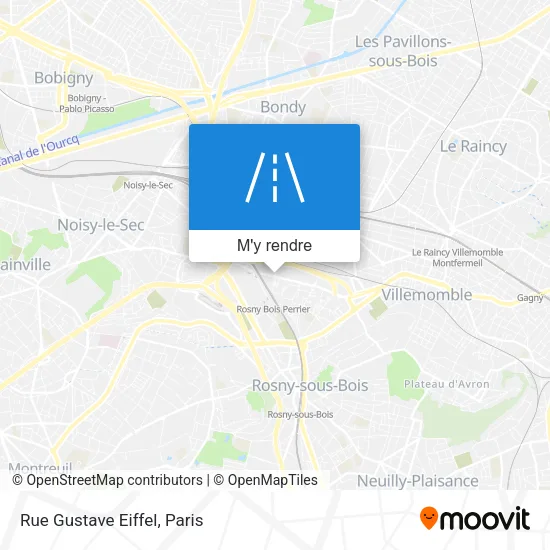 Rue Gustave Eiffel plan