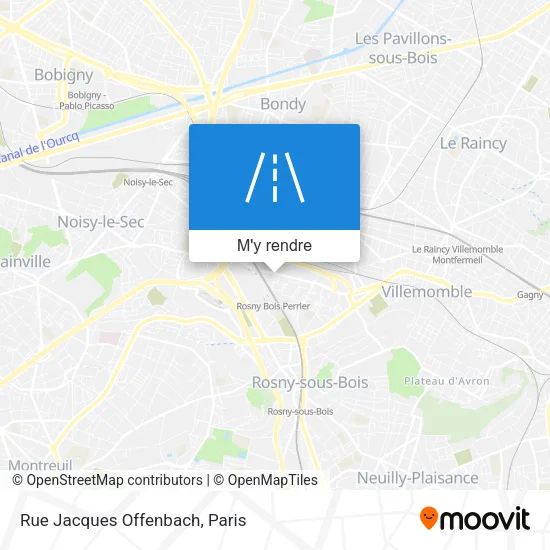 Rue Jacques Offenbach plan