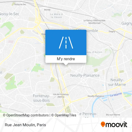 Rue Jean Moulin plan