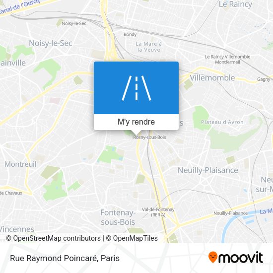 Rue Raymond Poincaré plan