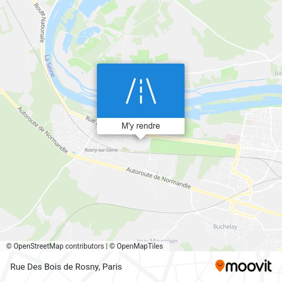 Rue Des Bois de Rosny plan