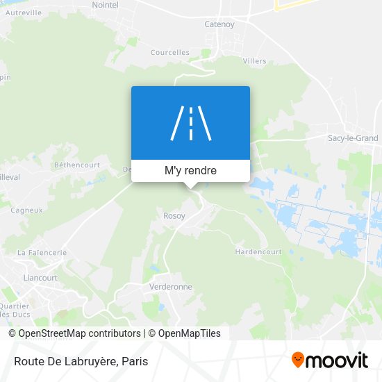 Route De Labruyère plan