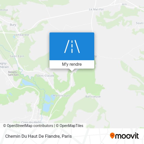 Chemin Du Haut De Flandre plan
