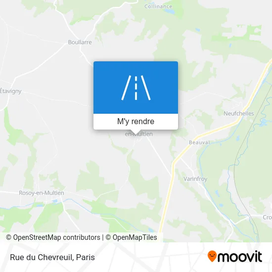 Rue du Chevreuil plan