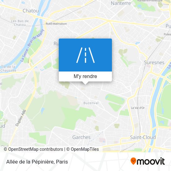 Allée de la Pépinière plan