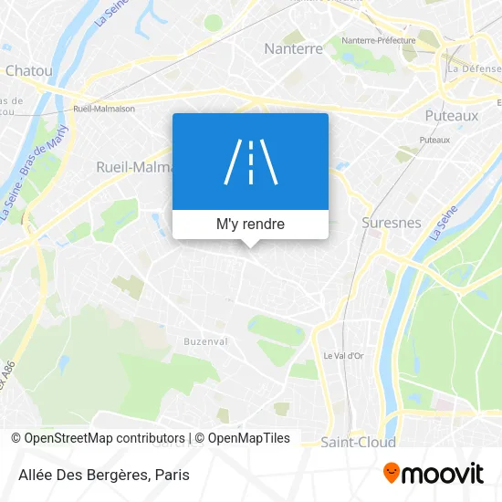Allée Des Bergères plan