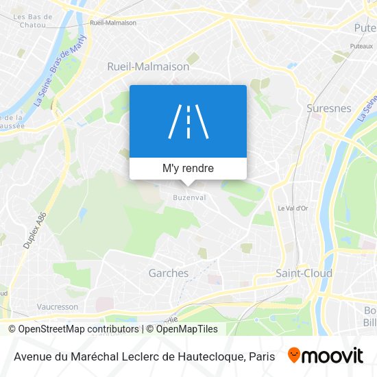 Avenue du Maréchal Leclerc de Hautecloque plan