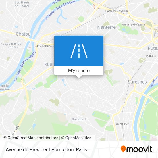 Avenue du Président Pompidou plan
