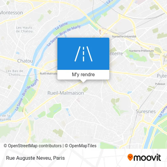 Rue Auguste Neveu plan