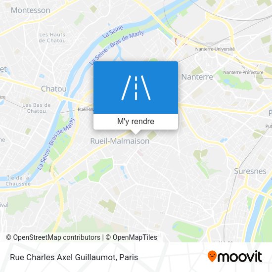 Rue Charles Axel Guillaumot plan