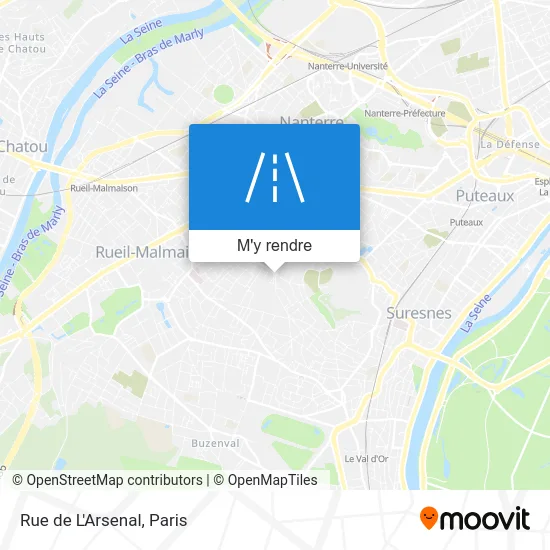 Rue de L'Arsenal plan