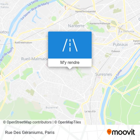 Rue Des Géraniums plan