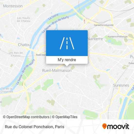 Rue du Colonel Ponchalon plan