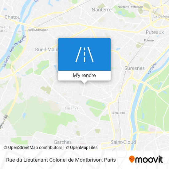 Rue du Lieutenant Colonel de Montbrison plan