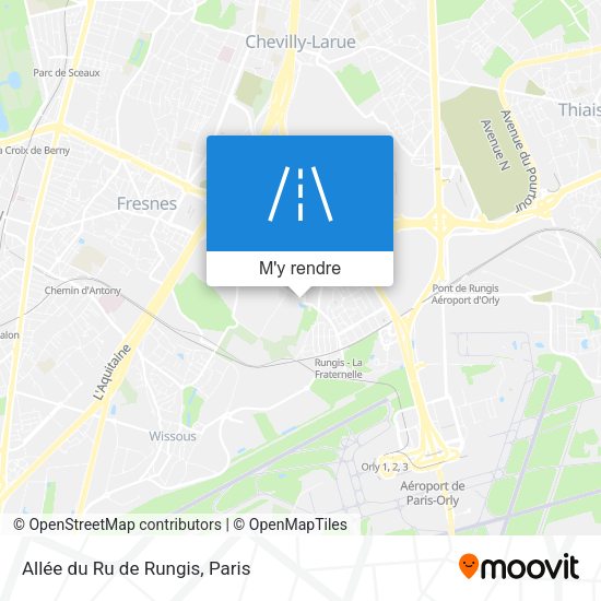 Allée du Ru de Rungis plan
