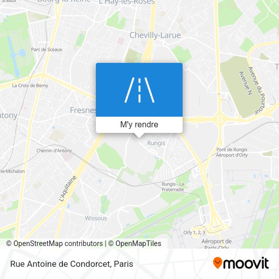 Rue Antoine de Condorcet plan