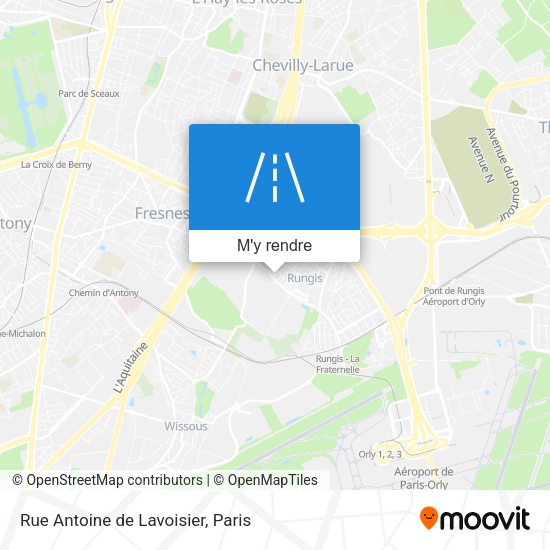 Rue Antoine de Lavoisier plan