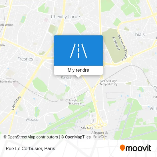 Rue Le Corbusier plan