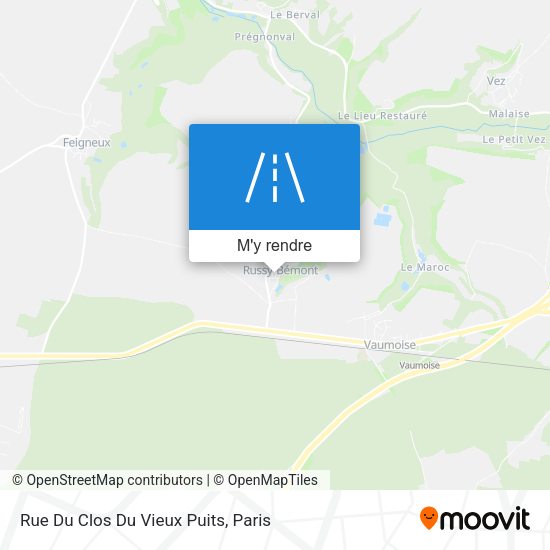 Rue Du Clos Du Vieux Puits plan