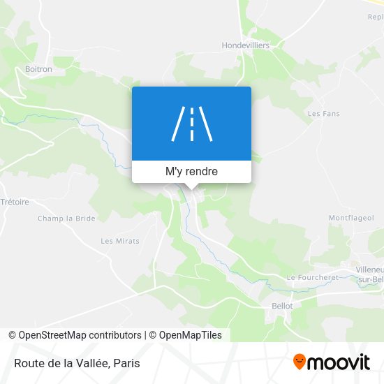 Route de la Vallée plan