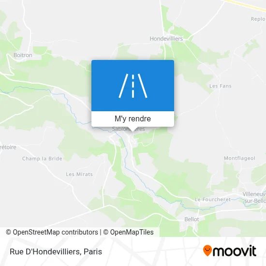 Rue D'Hondevilliers plan