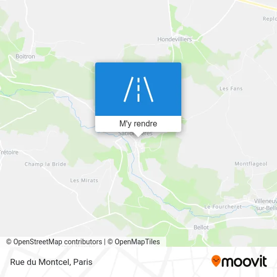 Rue du Montcel plan