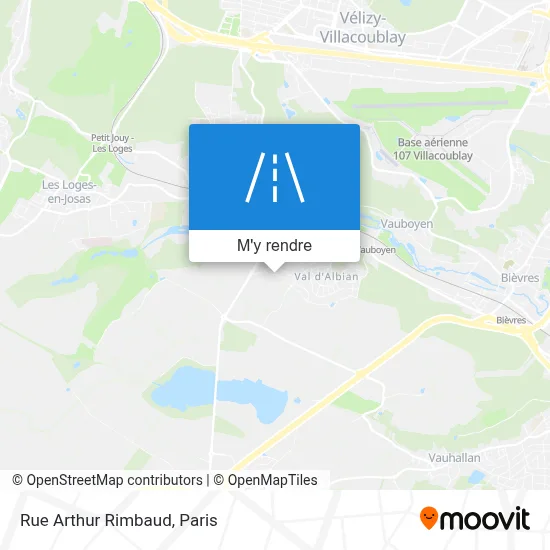 Rue Arthur Rimbaud plan