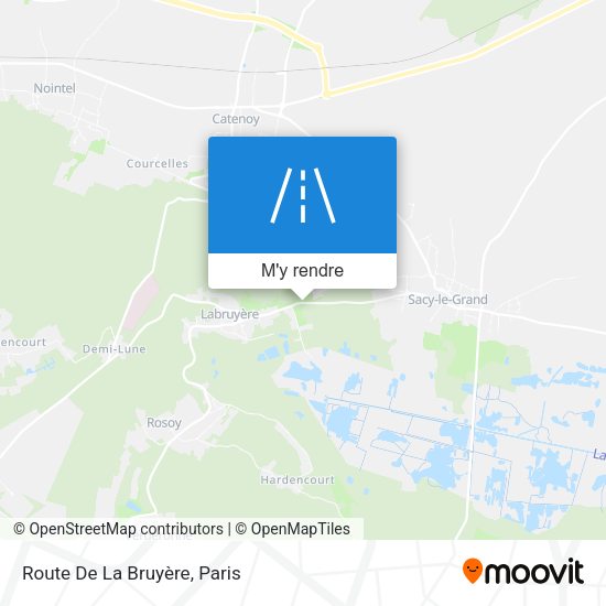 Route De La Bruyère plan