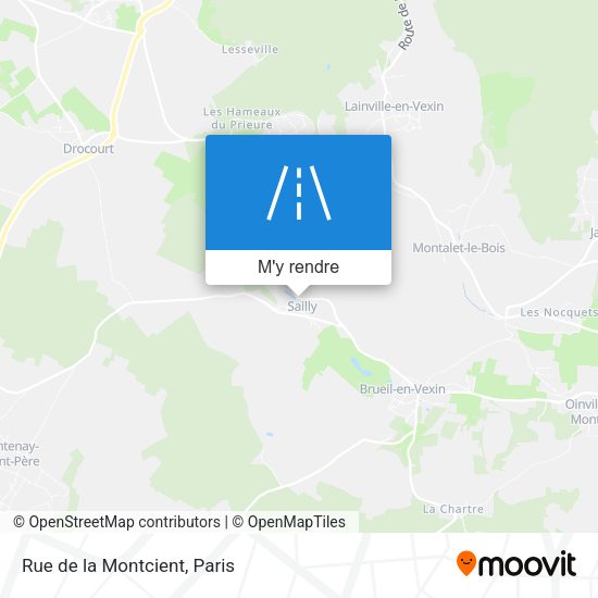 Rue de la Montcient plan