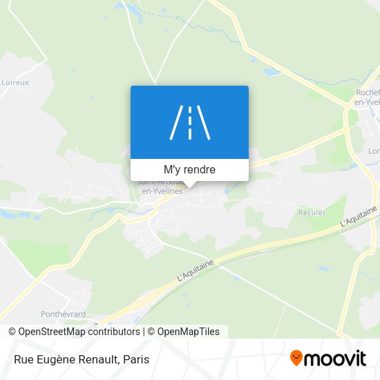 Rue Eugène Renault plan