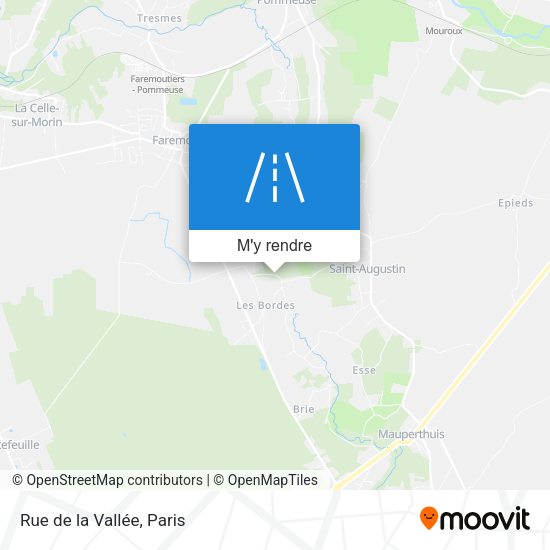 Rue de la Vallée plan