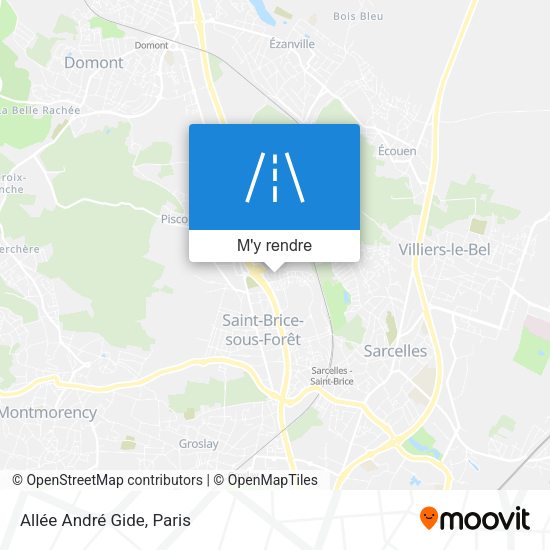 Allée André Gide plan